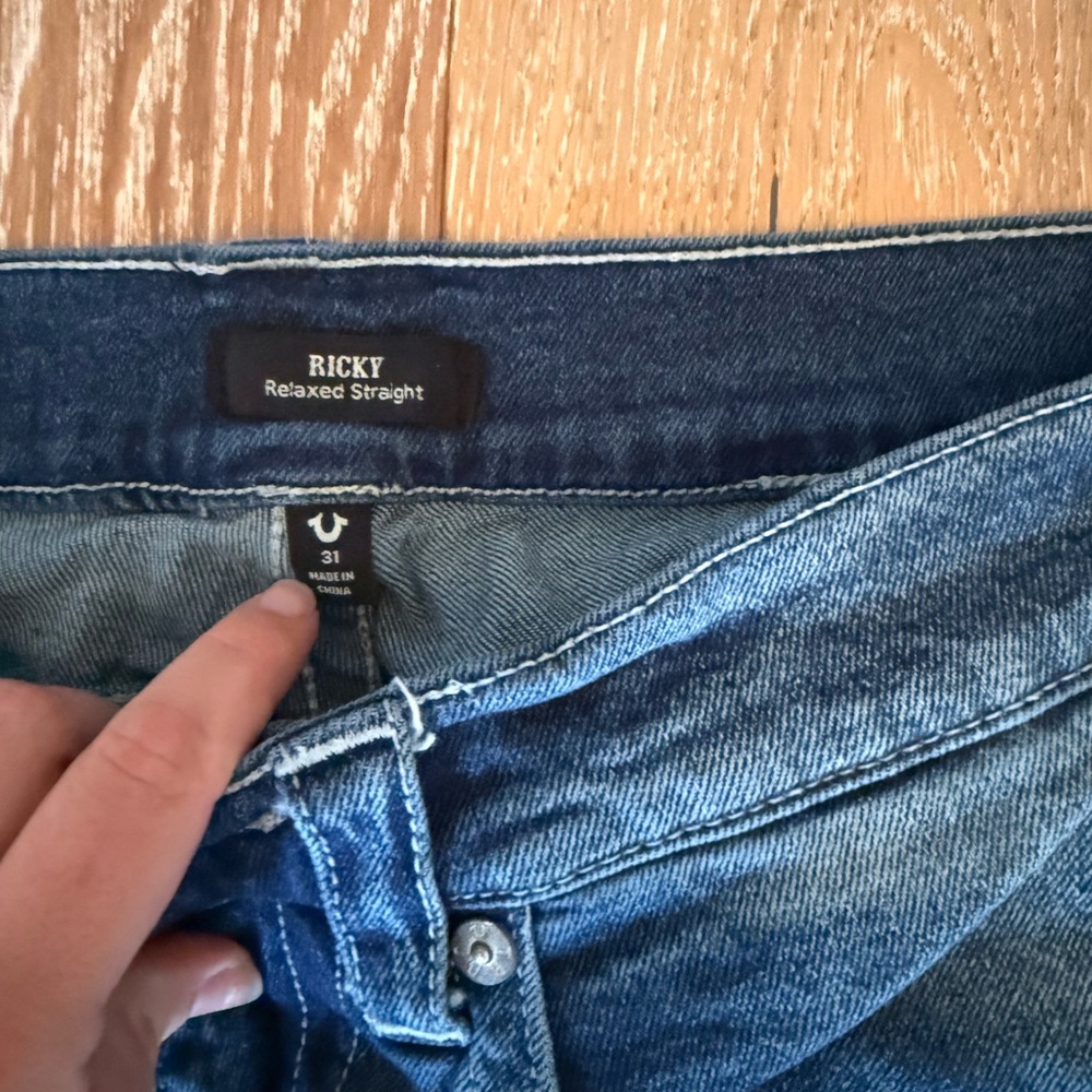 True religion the original stitch Ricky skinny mens jeans size 31 - Picture 3 of 6